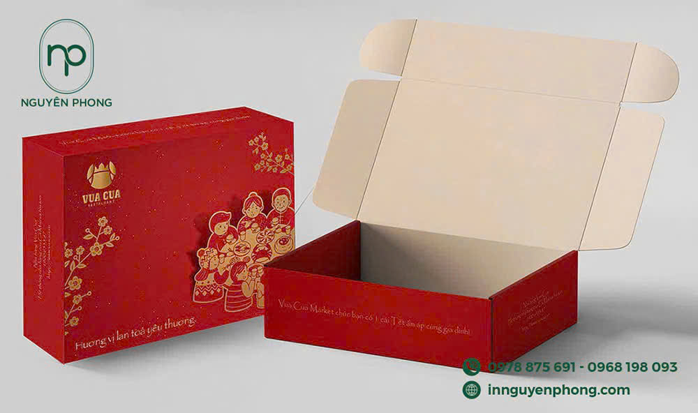 Mẫu hộp carton nắp gài 9